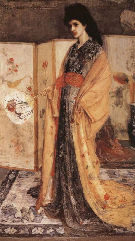 James Mcneill Whistler Whistler-s passion for all things oriental is presented here in his the princess from the Land of Porcelain France oil painting art